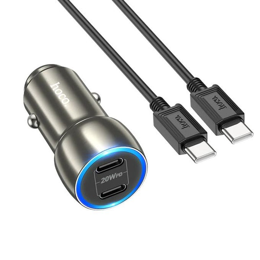 Chargeur Voiture Hoco Z48 40W Avec Cable Type-C