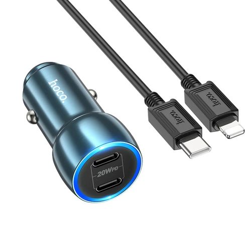 Chargeur Voiture Hoco Z48 40W avec cable iPhone