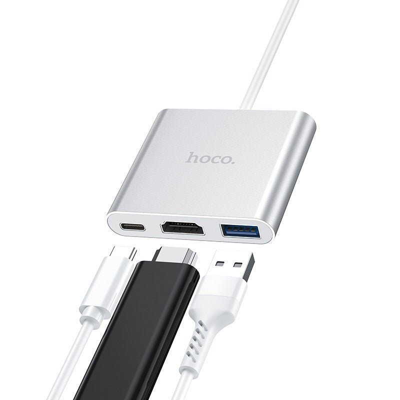 Hub Type-C Hoco HB14 USB3.0 + HDMI +PD