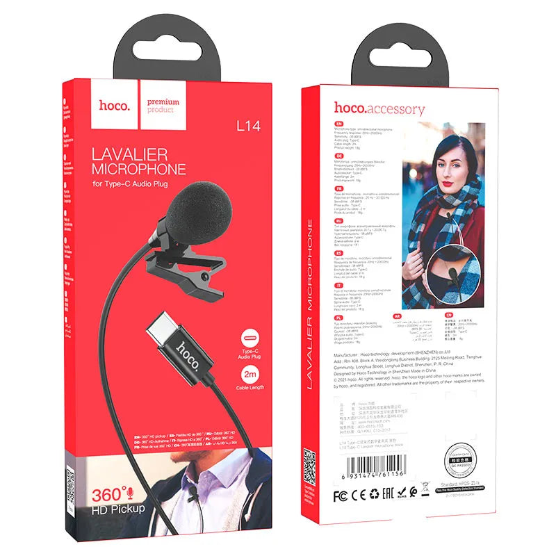 Microphone Hoco L14 Type-C